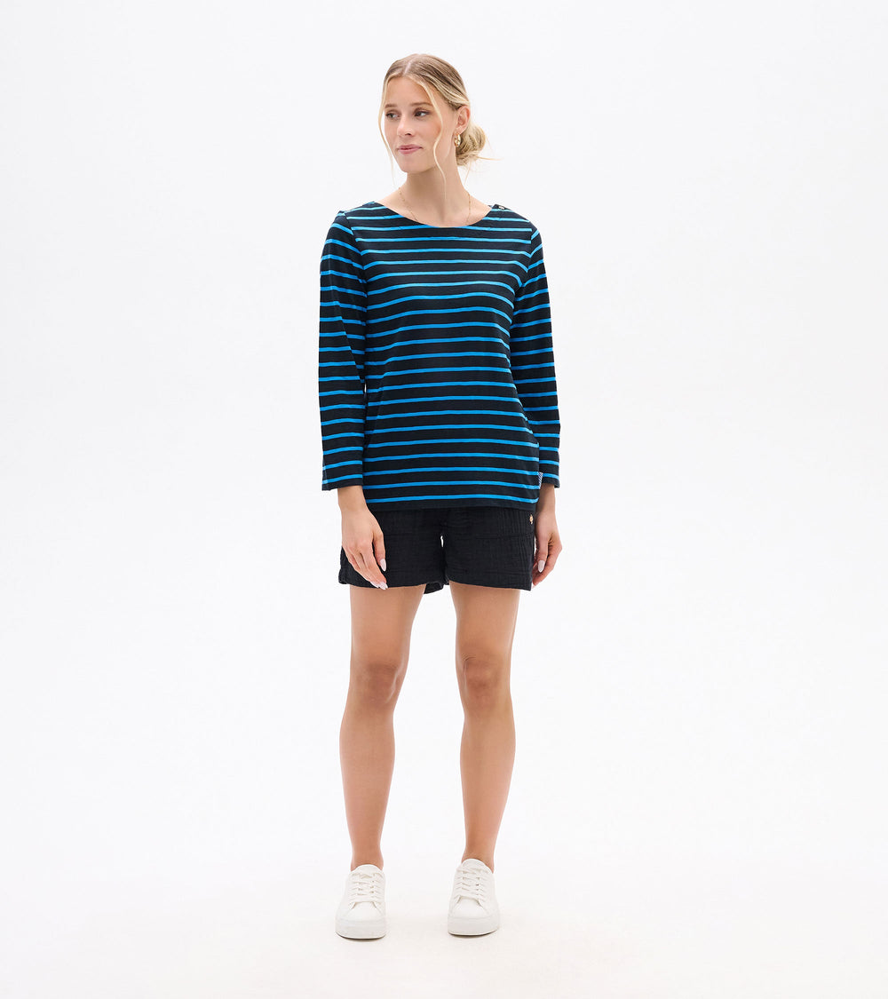Hatley Button Bretton - French Blue Stripes