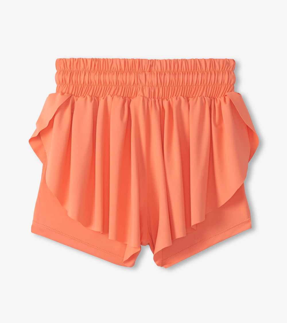 Hatley Girls Fusion Coral Running Shorts