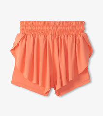 Hatley Girls Fusion Coral Running Shorts