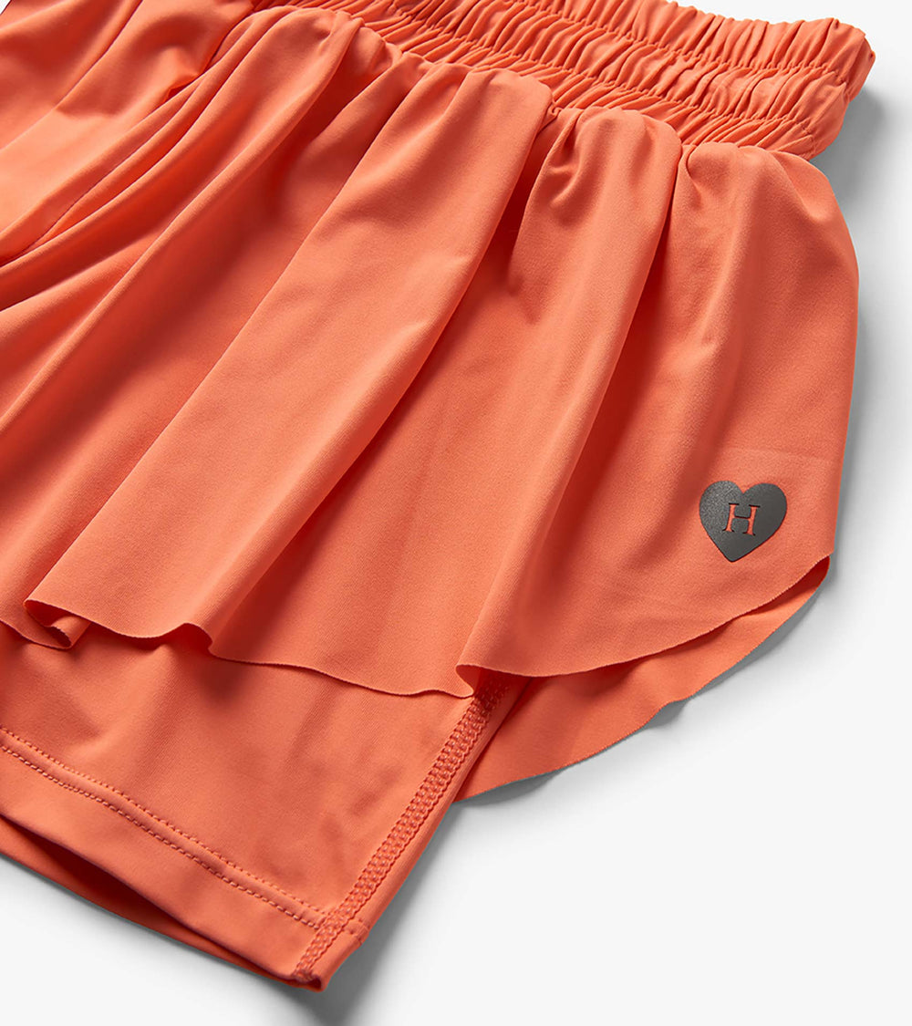 Hatley Girls Fusion Coral Running Shorts