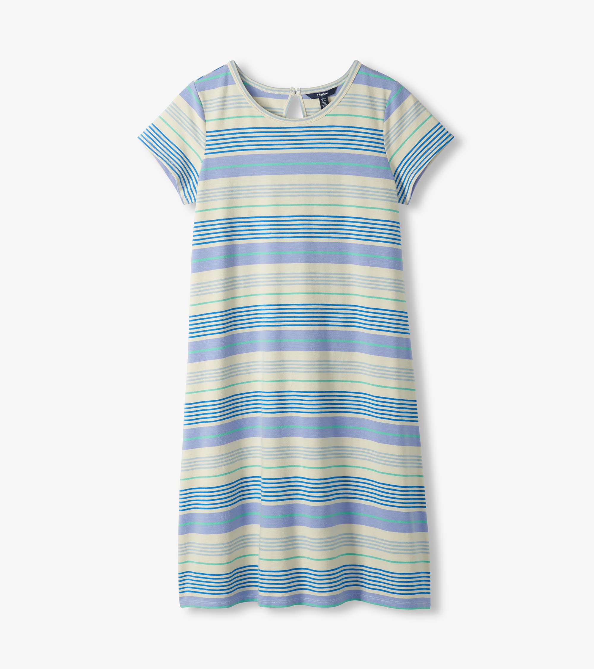 Hatley Cici A-Line Dress - Iris Wave Stripes