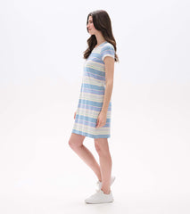 Hatley Cici A-Line Dress - Iris Wave Stripes