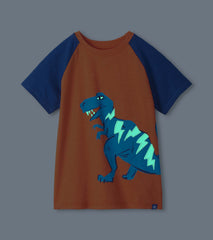 Hatley Boys Glow in the Dark Dino Raglan T-Shirt