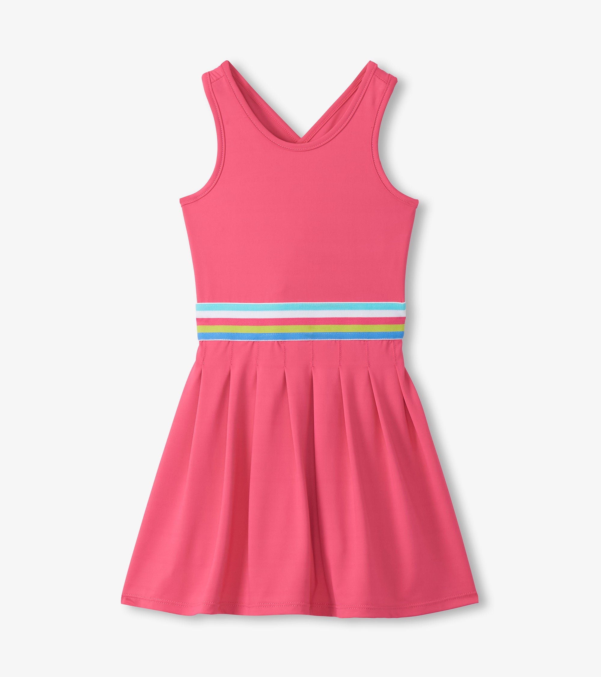 Hatley Girls Fandango Pink Pleated Active Dress