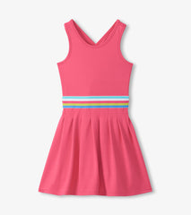 Hatley Girls Fandango Pink Pleated Active Dress