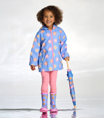 Hatley Girls Faded Suns Zip-Up Rain Jacket