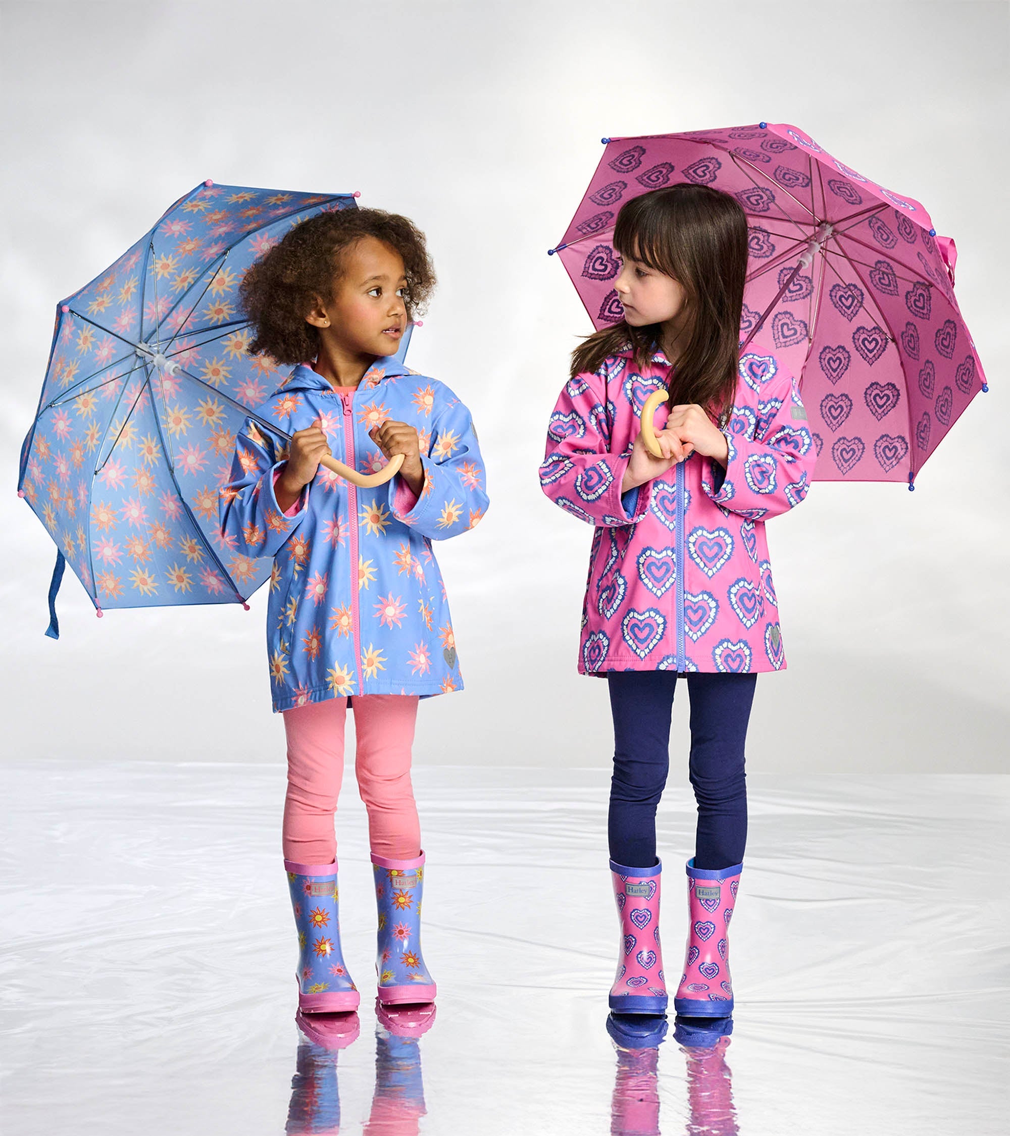 Hatley Girls Faded Suns Zip-Up Rain Jacket