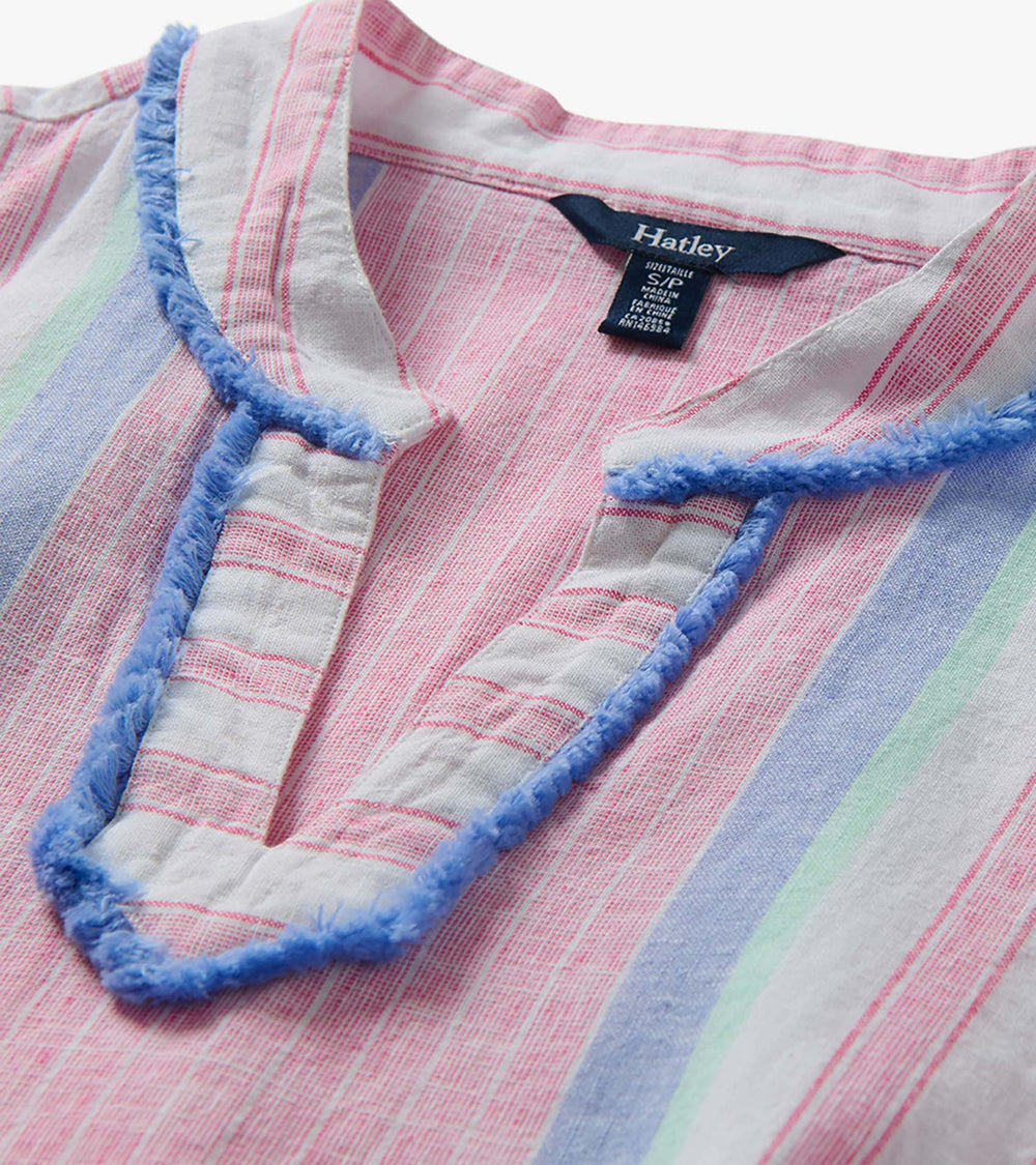 Hatley Marin Dress - Gradient Pink Stripes