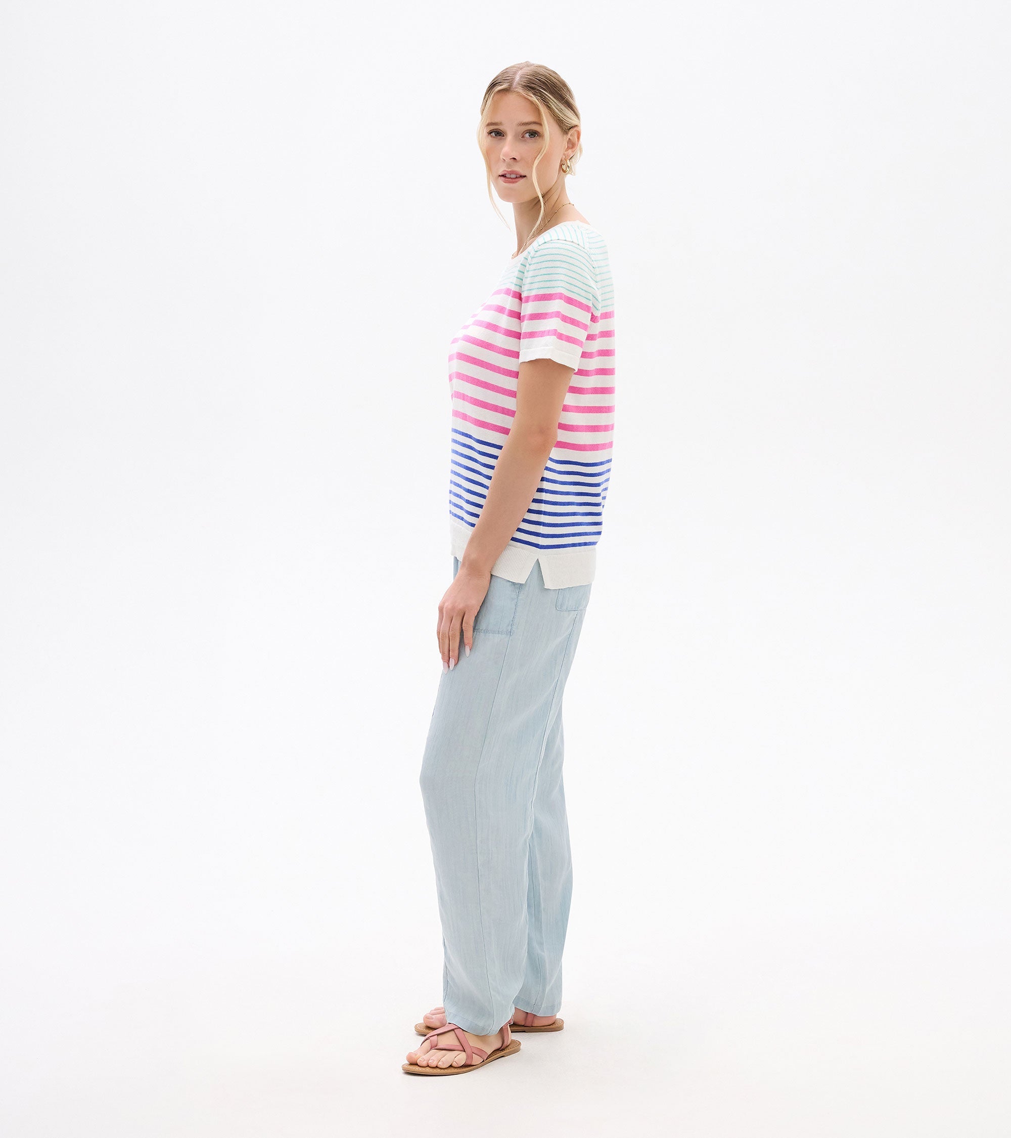 Hatley Simone Knit Tee - Summer Stripes