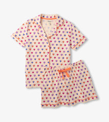 Hatley Women's Bunches of Hearts Short Pajama Set