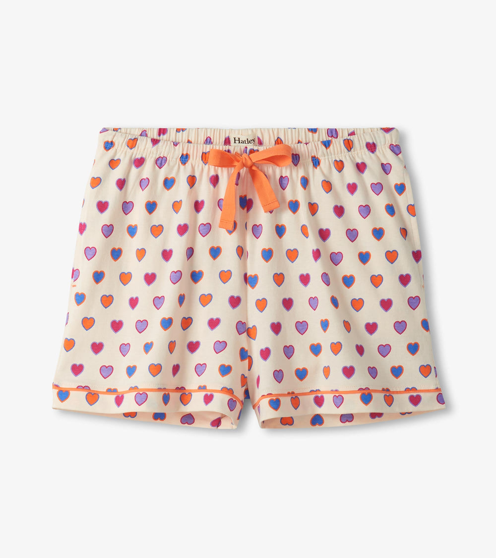 Hatley Women's Bunches of Hearts Short Pajama Set