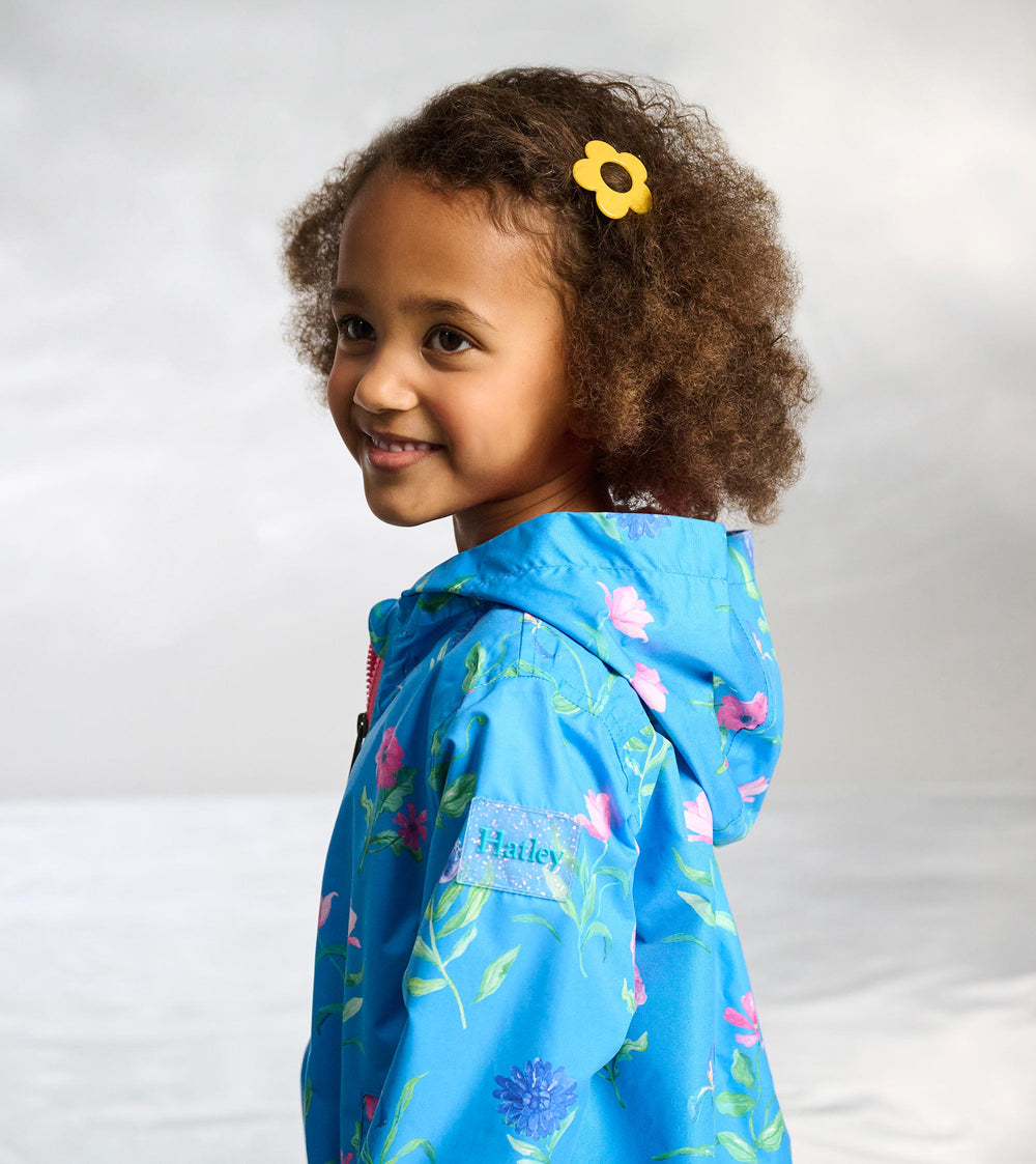 Hatley Girls Hyper Real Floral A-Line Swing Jacket