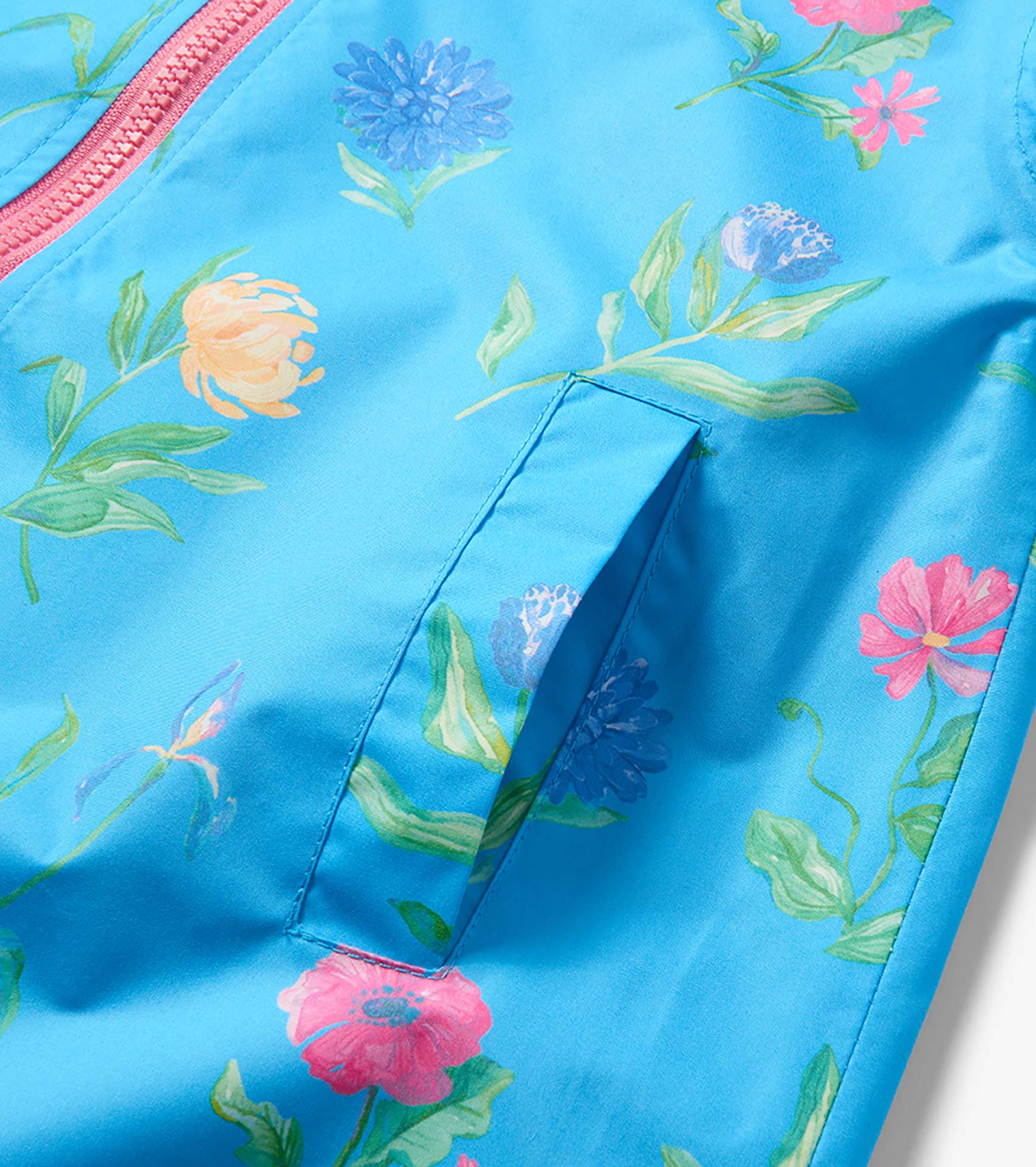 Hatley Girls Hyper Real Floral A-Line Swing Jacket