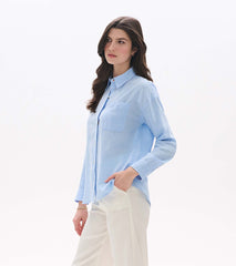 Hatley Relaxed Button Down - Light Blue Chambray