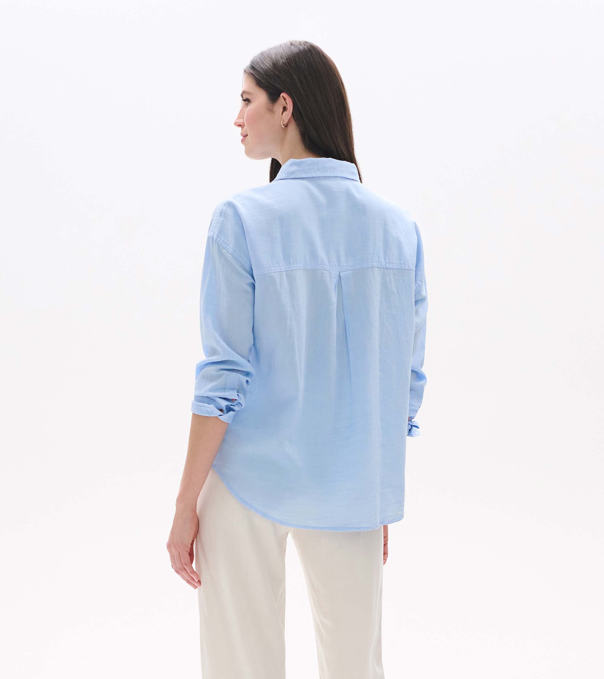 Hatley Relaxed Button Down - Light Blue Chambray