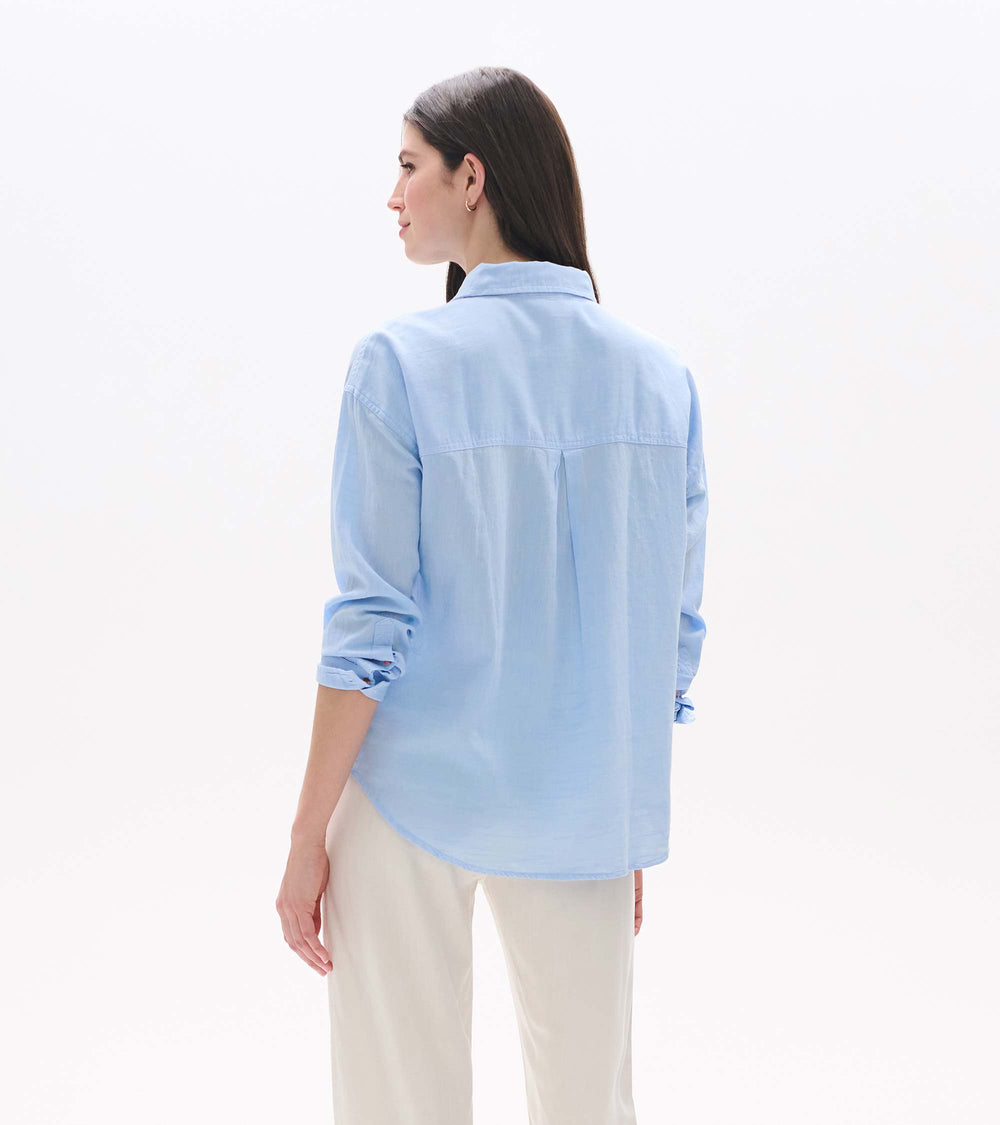 Hatley Relaxed Button Down - Light Blue Chambray