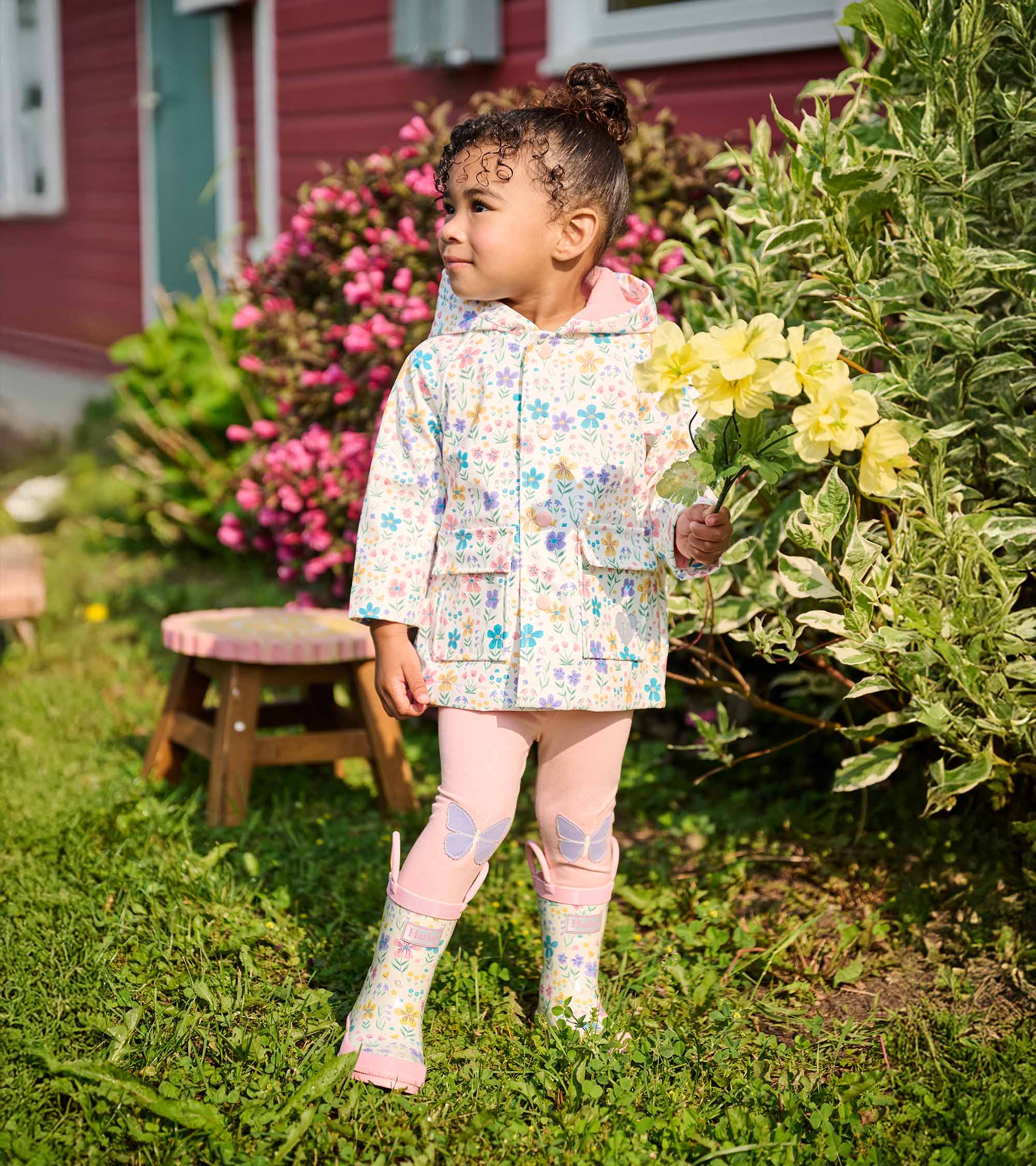 Hatley Baby & Toddler Girls Little Garden Chicks Button-Up Rain Jacket