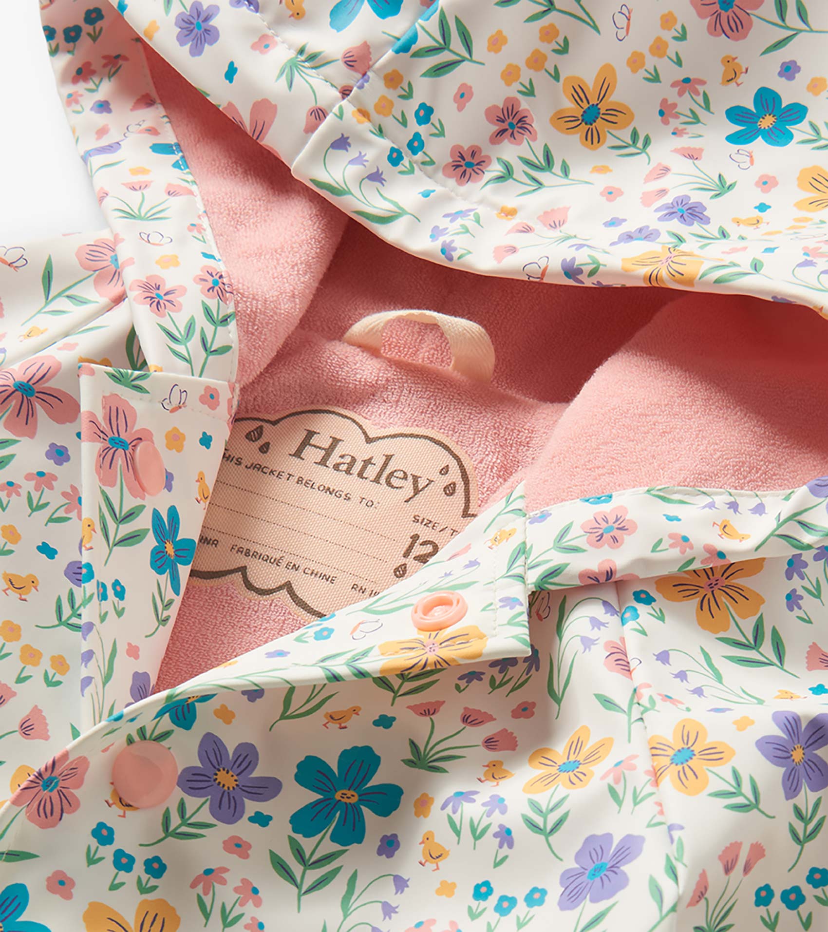 Hatley Baby & Toddler Girls Little Garden Chicks Button-Up Rain Jacket