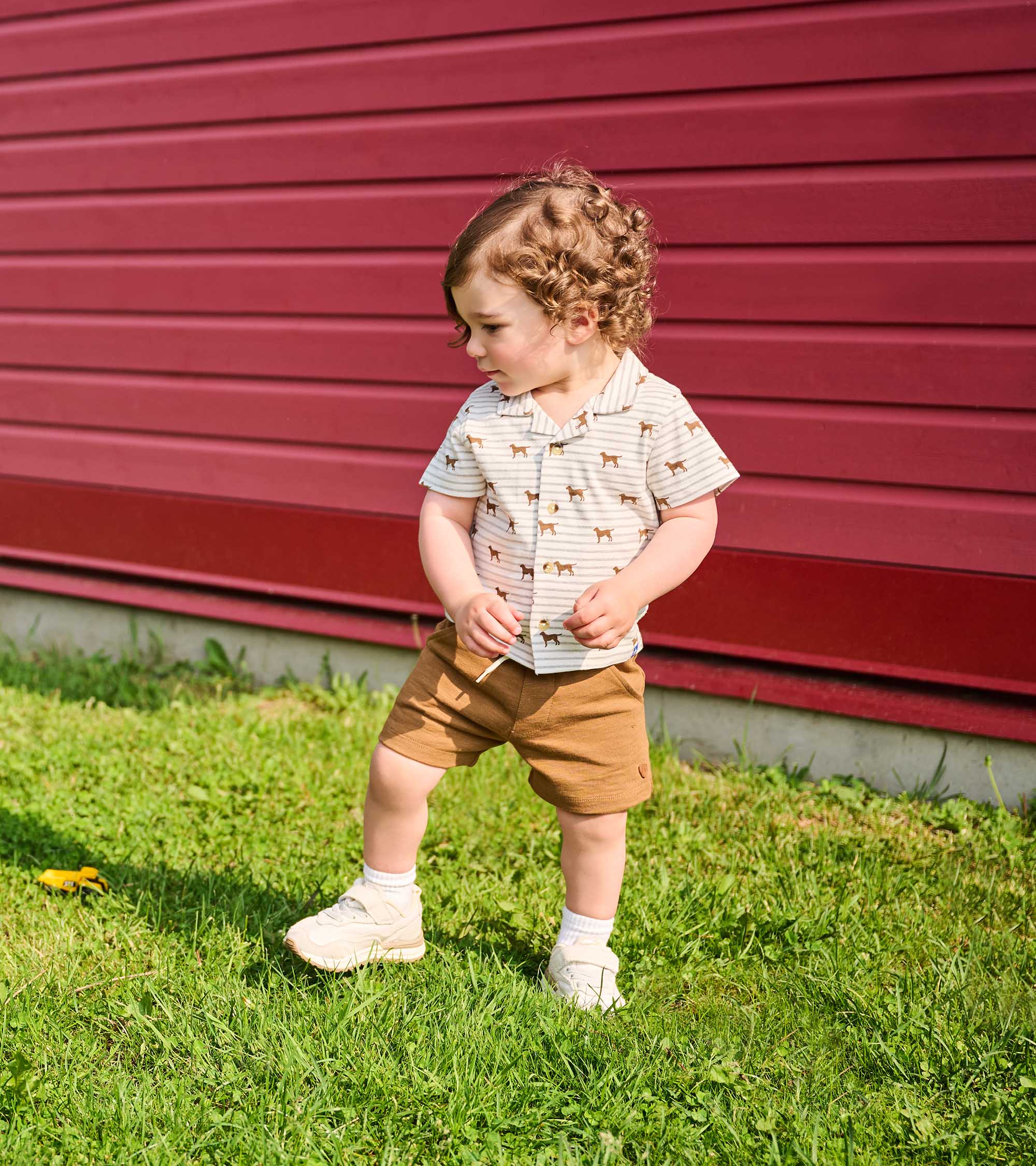 Hatley Baby & Toddler Boys Little Pups Jersey Button Down
