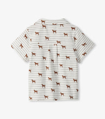 Hatley Baby & Toddler Boys Little Pups Jersey Button Down