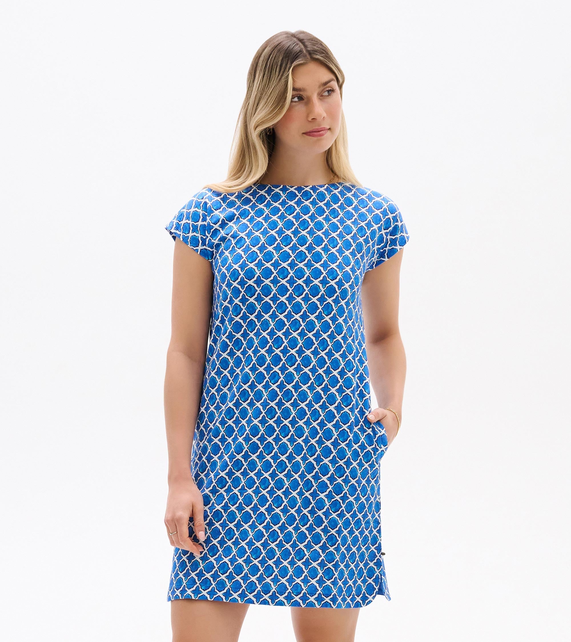 Hatley Capri Dress - French Blue Medallion