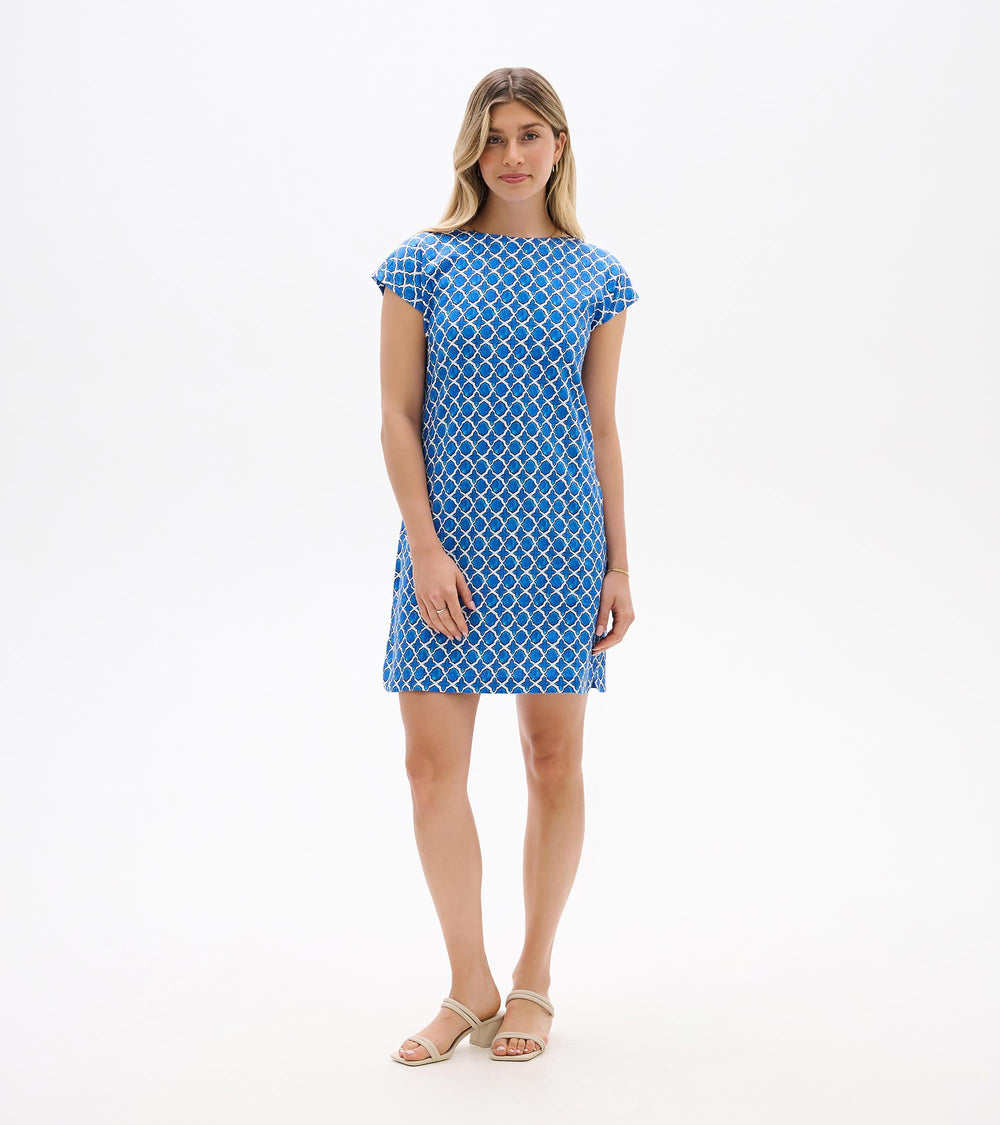 Hatley Capri Dress - French Blue Medallion