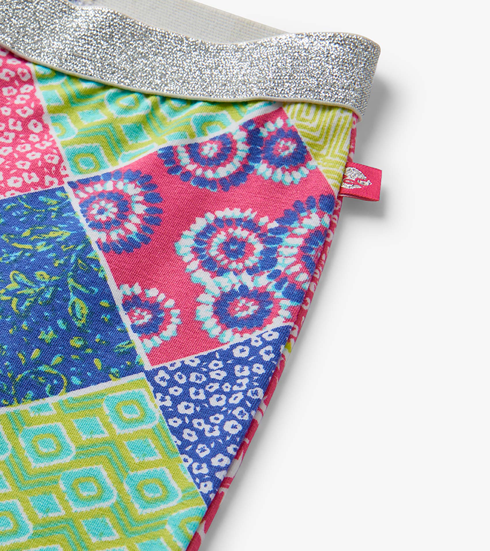 Hatley Girls Mix-Up Patch Work Stretch Bell Bottoms
