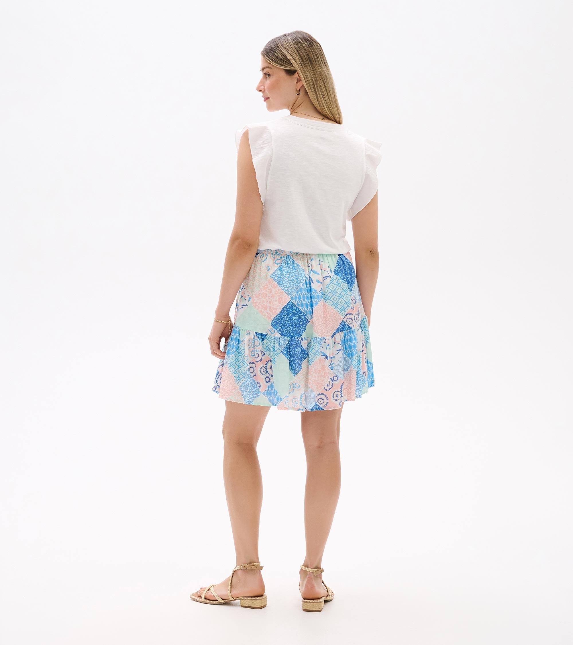 Hatley Flounce Skirt - Mix-Matched Patchwork