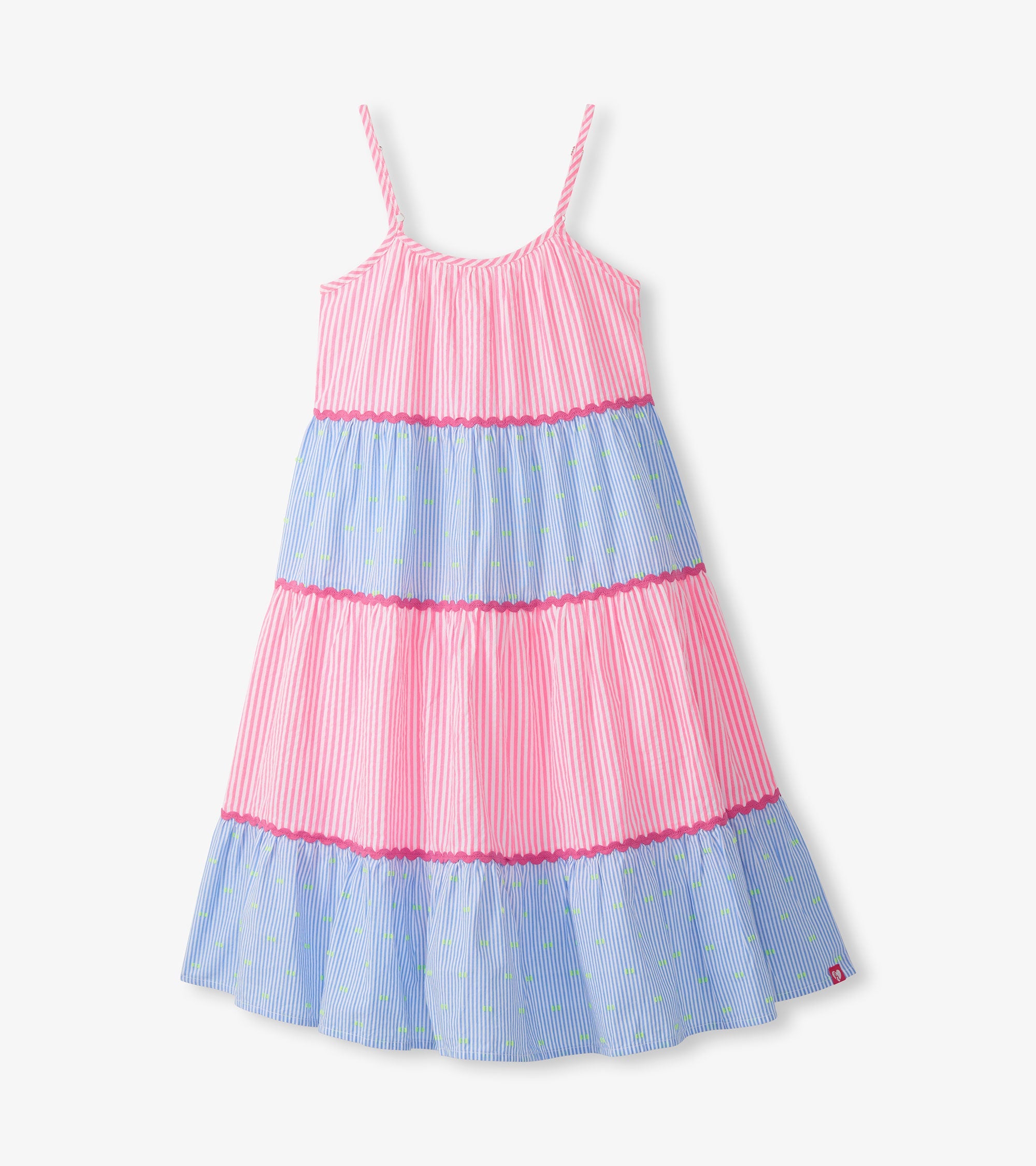 Hatley Girls Mixed Seersucker Strappy Midi Dress