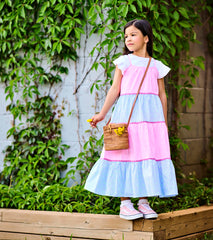 Hatley Girls Mixed Seersucker Strappy Midi Dress