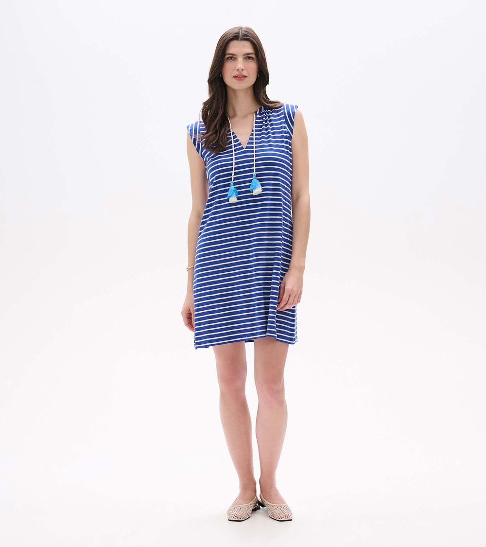 Hatley Zoey Tank Dress - Navy Stripes