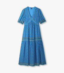 Hatley Willow Dress - Water Blue Medallion