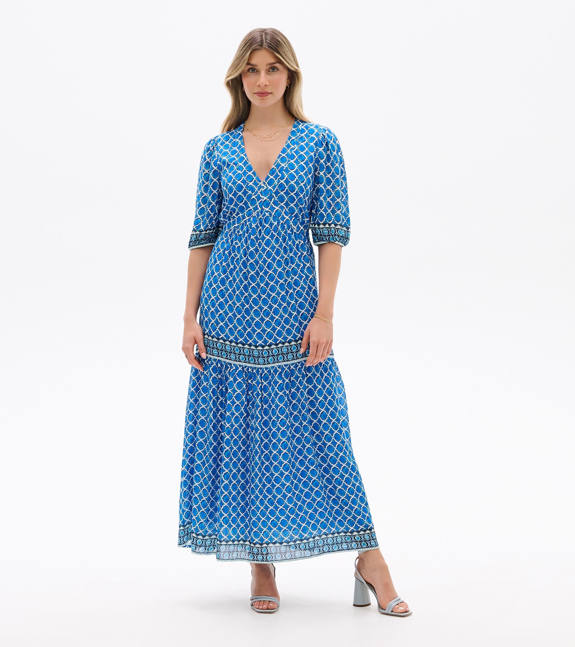Hatley Willow Dress - Water Blue Medallion