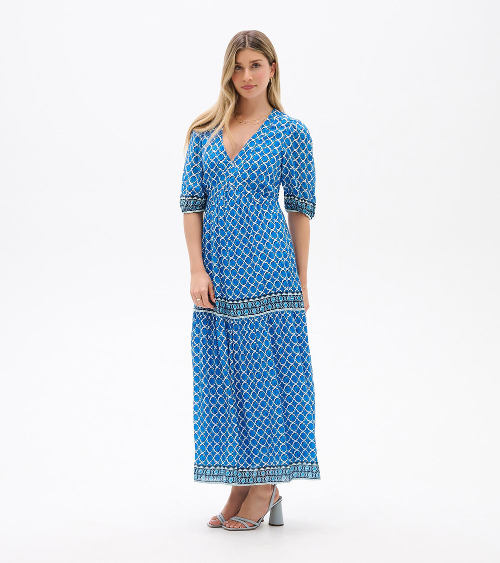 Hatley Willow Dress - Water Blue Medallion