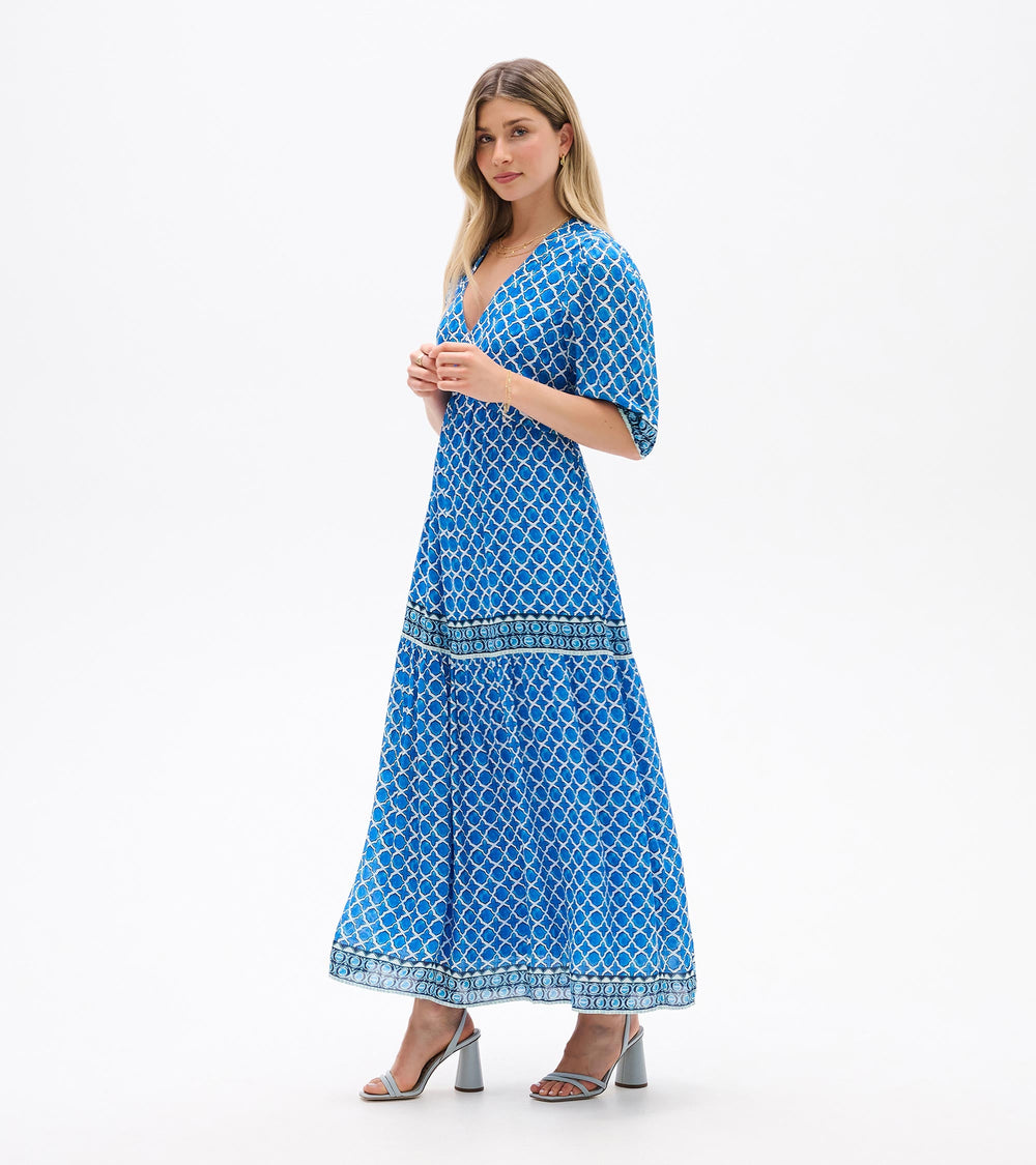 Hatley Willow Dress - Water Blue Medallion