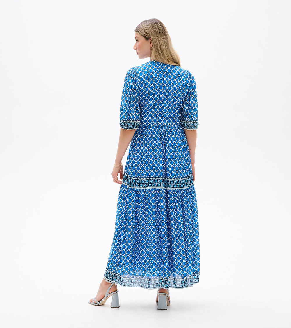 Hatley Willow Dress - Water Blue Medallion