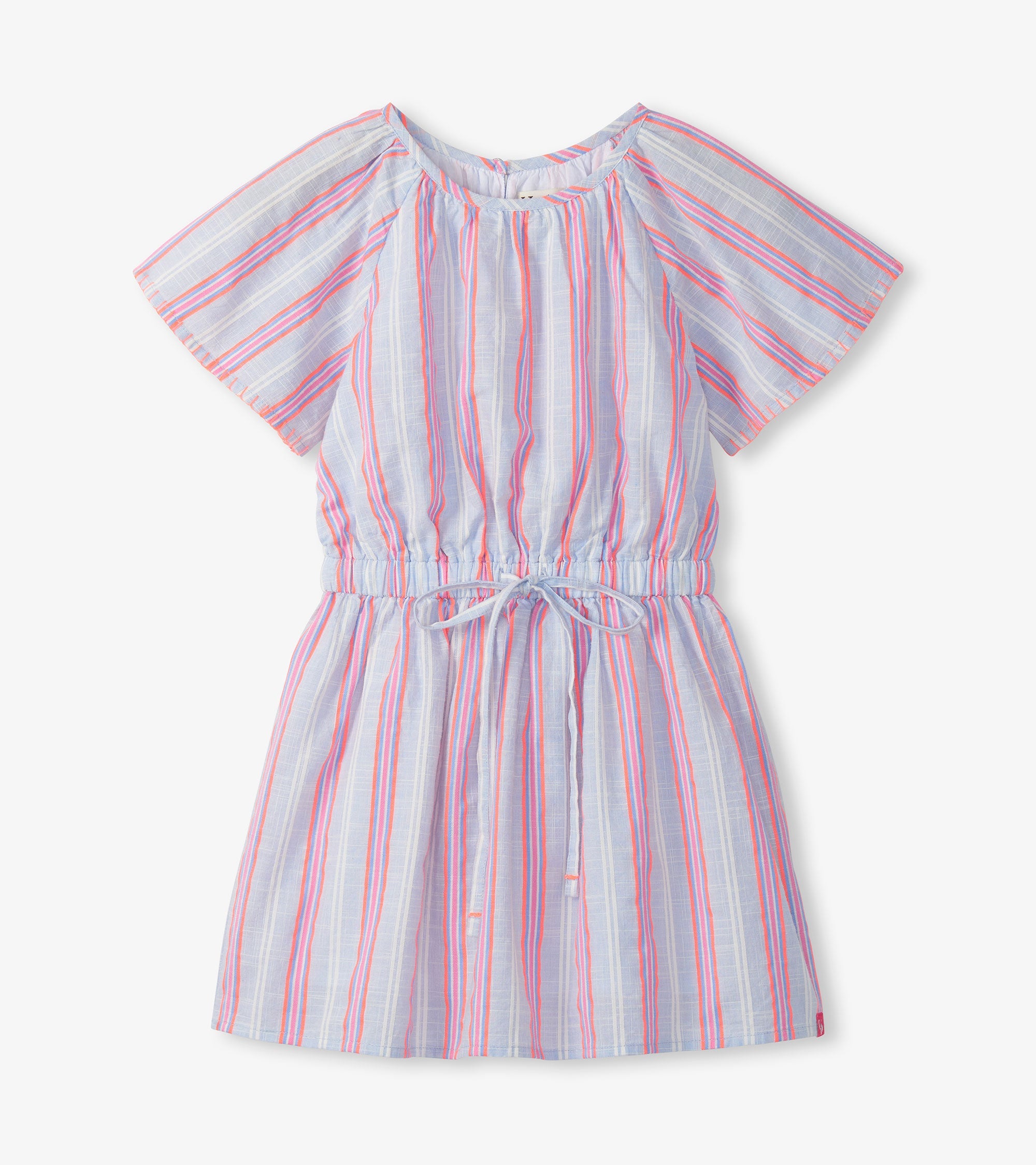 Hatley Girls Neon Chambray Stripes Woven Play Dress