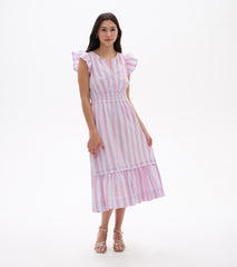 Hatley Fiona Dress - Neon Stripes