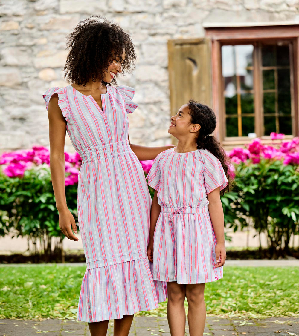 Hatley Fiona Dress - Neon Stripes