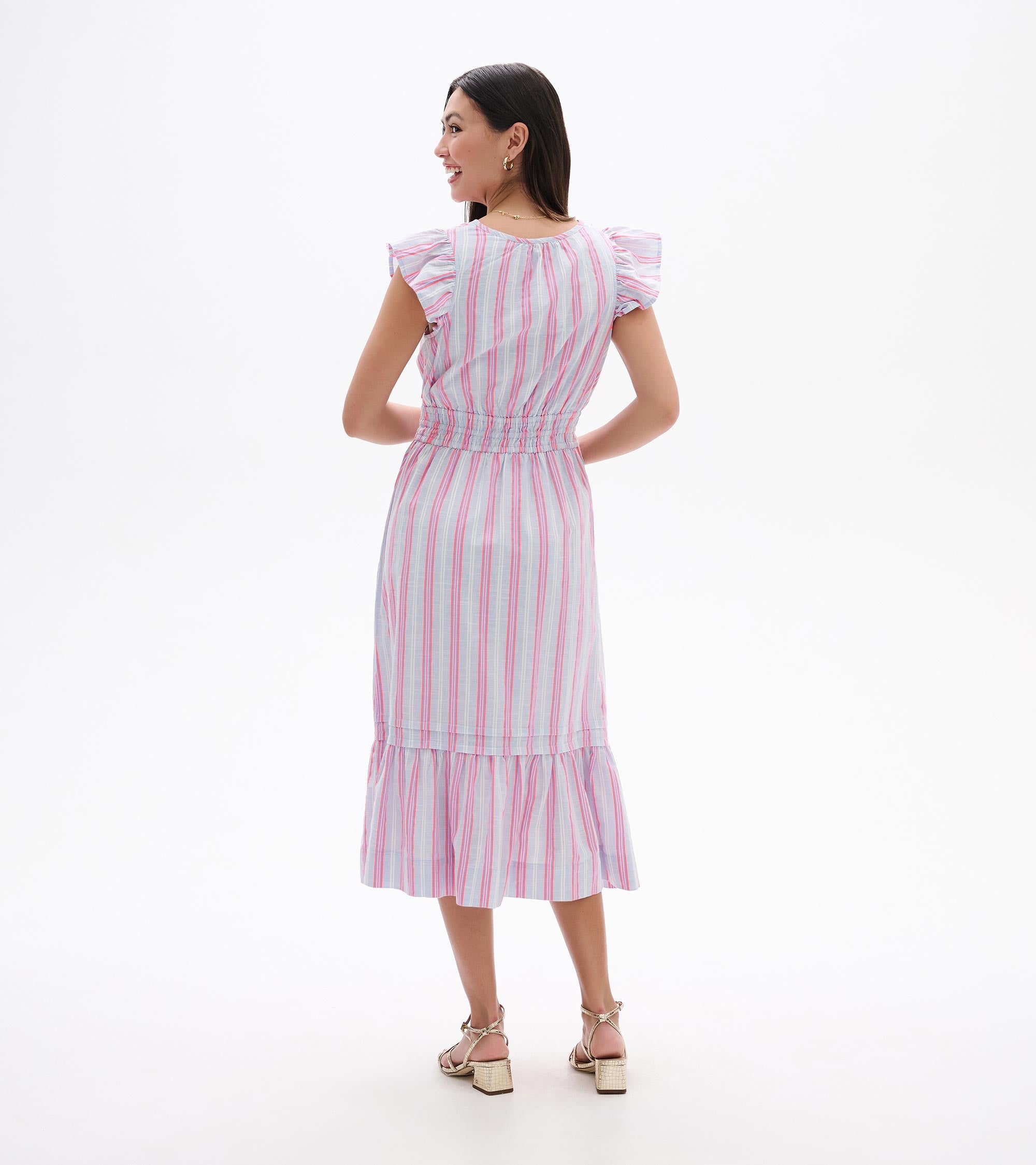 Hatley Fiona Dress - Neon Stripes