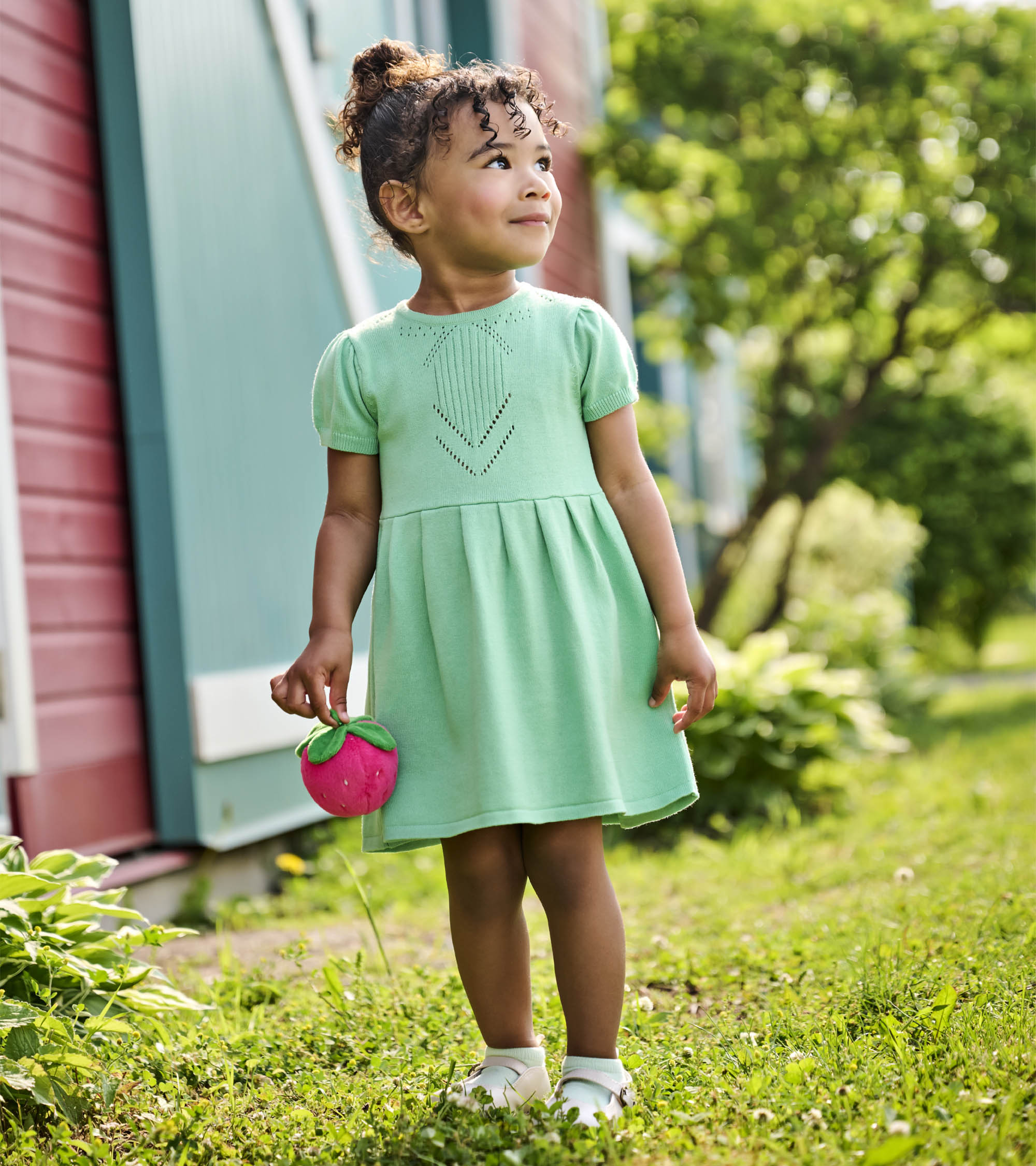 Hatley Baby & Toddler Girls Neptune Green Knit Pointelle Dress