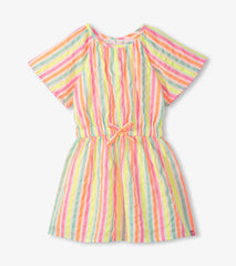 Hatley Girls Neon Summer Stripes Woven Play Dress