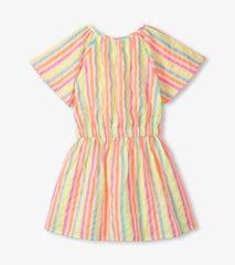 Hatley Girls Neon Summer Stripes Woven Play Dress
