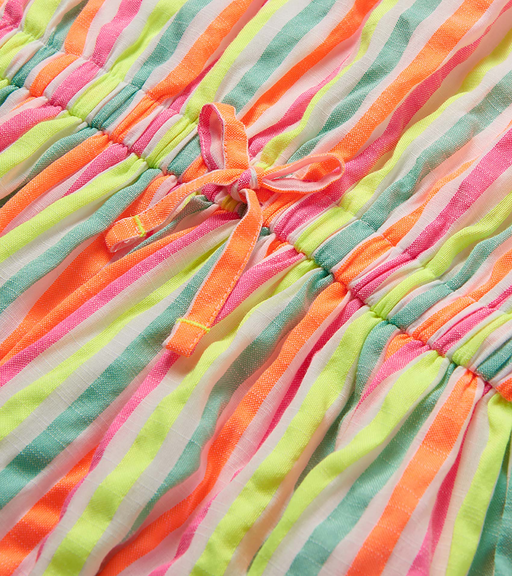 Hatley Girls Neon Summer Stripes Woven Play Dress