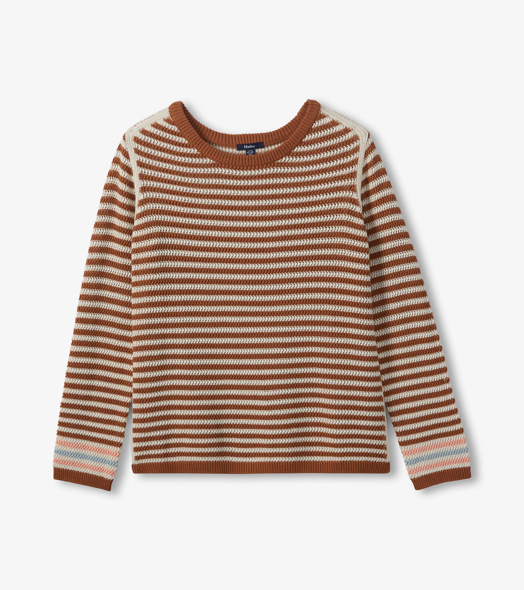 Hatley Pointelle Stripe Sweater - Neutral