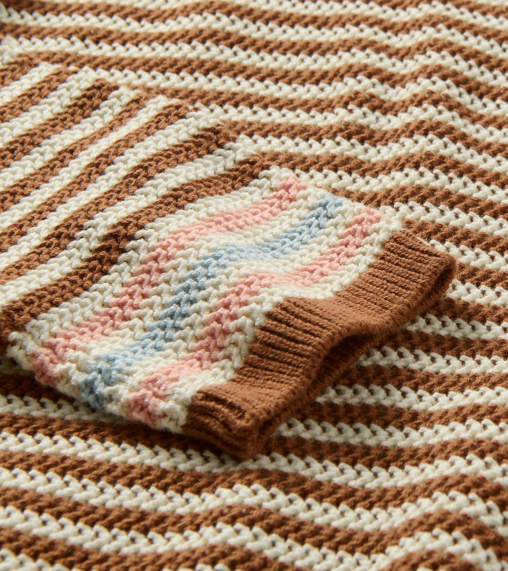Hatley Pointelle Stripe Sweater - Neutral