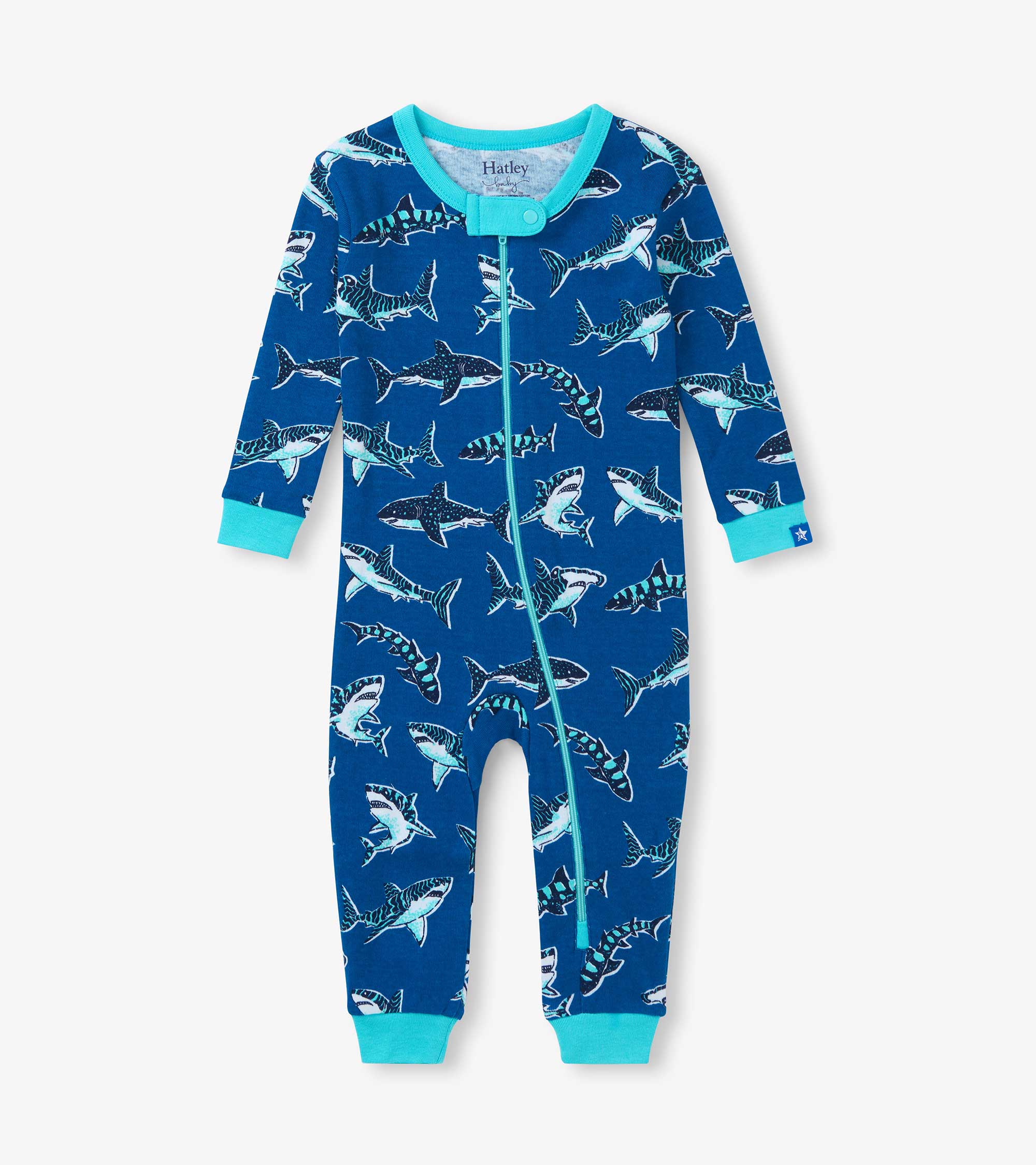 Hatley Baby Boys Patterned Sharks Cotton Sleeper
