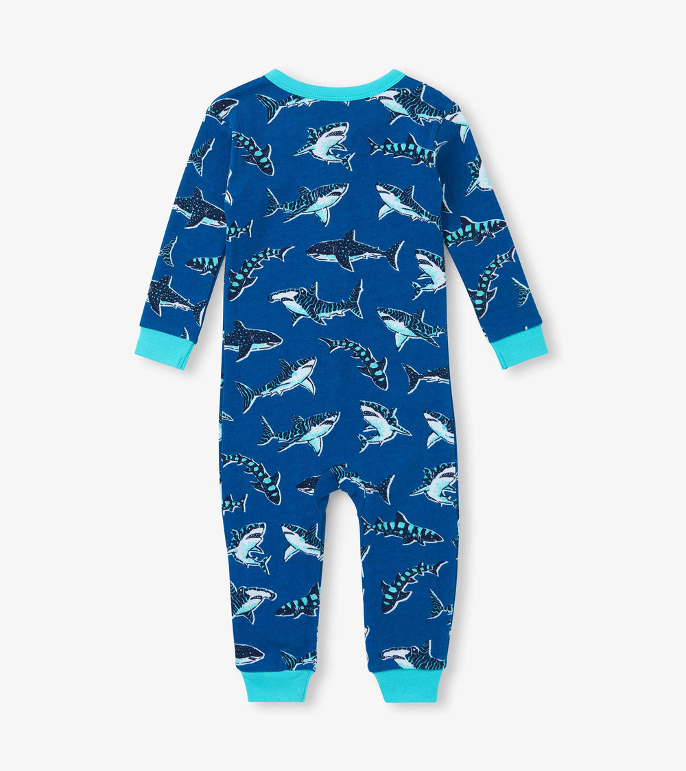 Hatley Baby Boys Patterned Sharks Cotton Sleeper