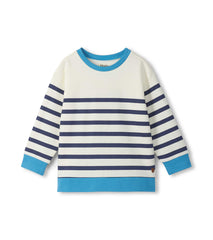 Hatley Boys Preppy Stripes Pullover Sweatshirt