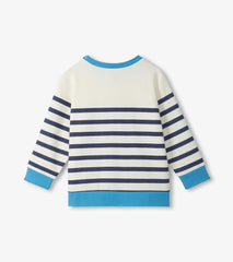 Hatley Boys Preppy Stripes Pullover Sweatshirt